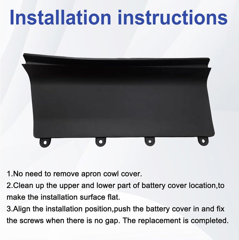 Copgge DIY Battery Cover Right Passenger Side Apron Firewall Cowl Replacement Battery Cover for Mini Cooper S R55 R56 R57 2008 2009 2010 2011 2012 2013 2014 2015 - Image 4